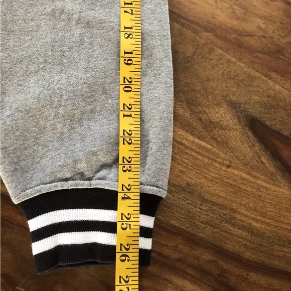 Monat gear varsity jacket coat black grey - Picture 6 of 10